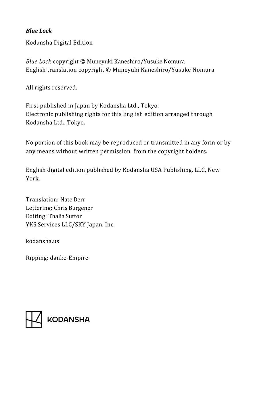 Read Blue Lock EN Manga Online