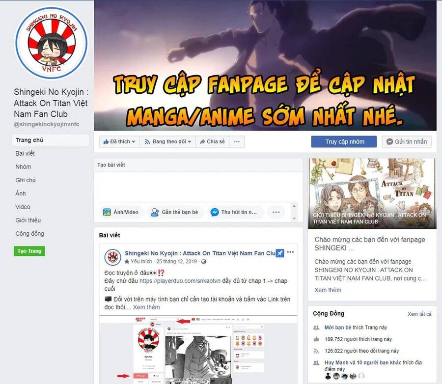 Read Đại Chiến Người Khổng Lồ VI Manga Online